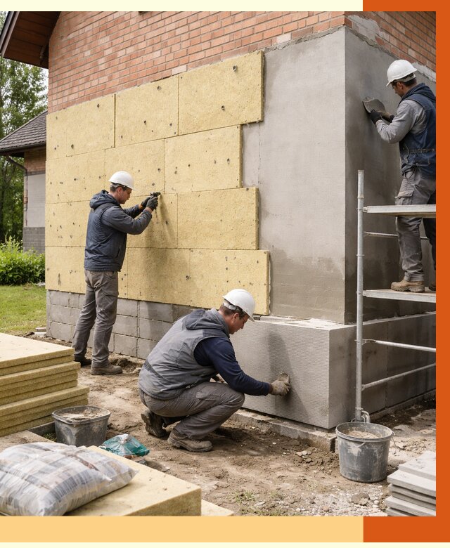 Утепление частного дома в Петергофе под ключ от 7846 руб/м2 — недорого | ТепломастерПтф