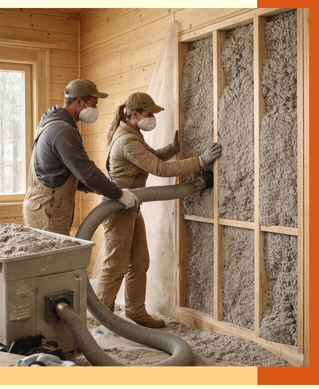 Утепление дачного дома эковатой в Петергофе от 1517 руб./м2 — комплексно, ТепломастерПтф