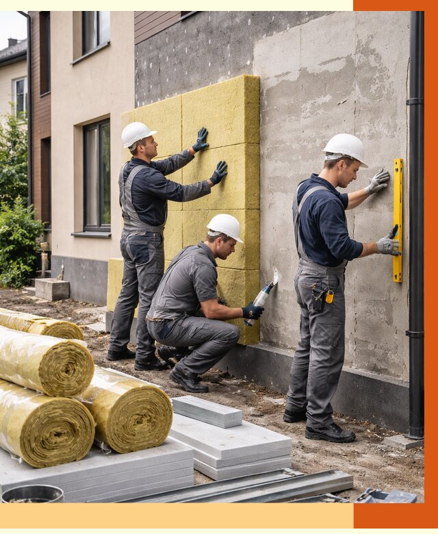 Утепление таунхауса в Петергофе от 7532 руб/м2 — комплекс под ключ | ТепломастерПтф