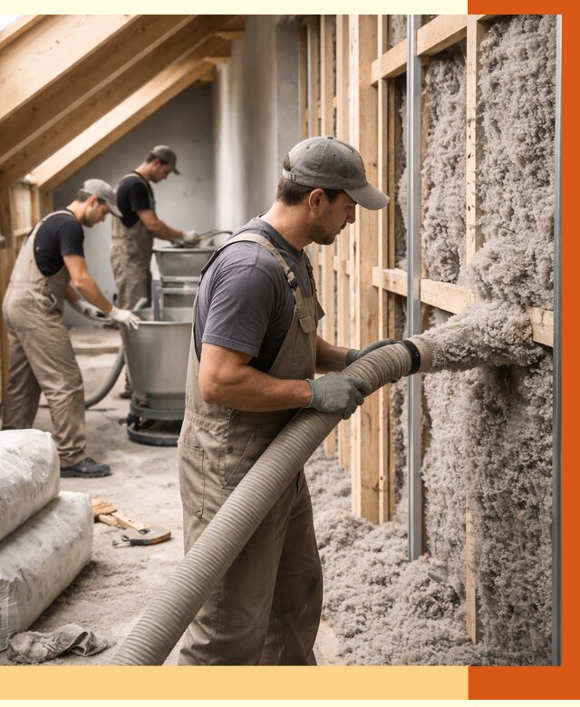 Утепление таунхауса эковатой в Петергофе от 2301 руб./м² — монтаж и задувка | ТепломастерПтф