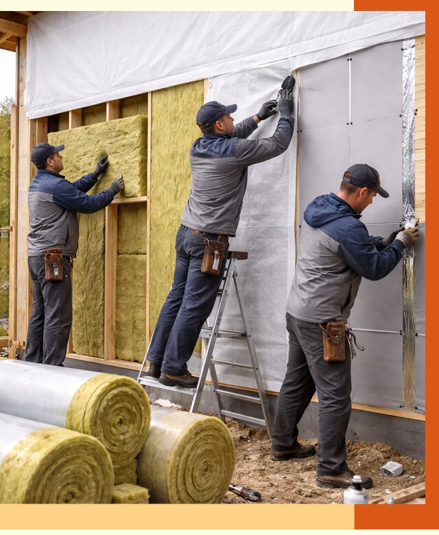 Утепление каркасного дома в Петергофе от 4394 руб./м2 — профессионально | ТепломастерПтф