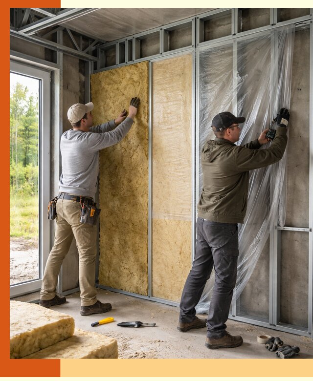 Утепление дома из ЛСТК в Петергофе с гарантией качества и эффективности