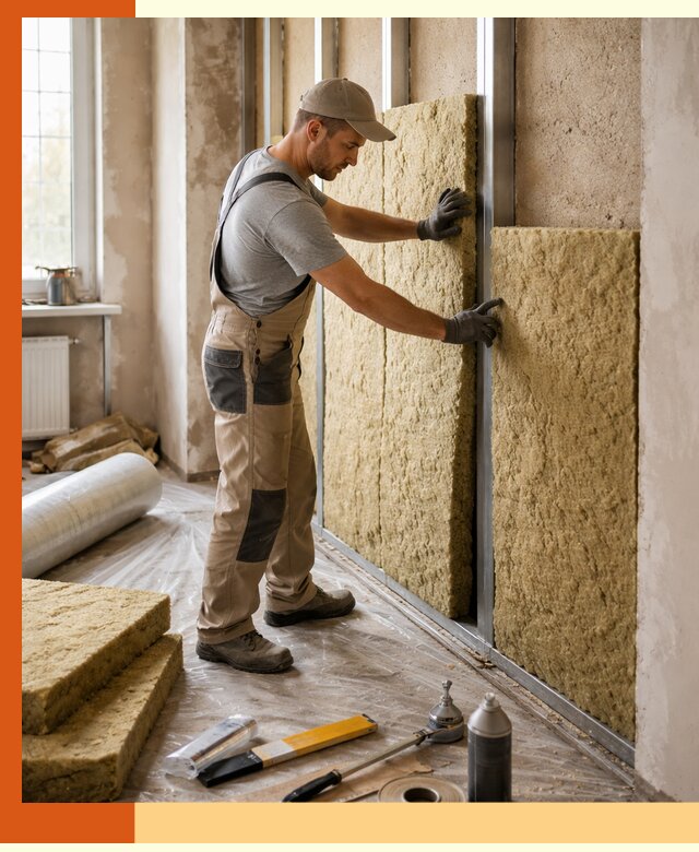 Утепление квартиры в Петергофе — комплексная теплоизоляция стен и полов