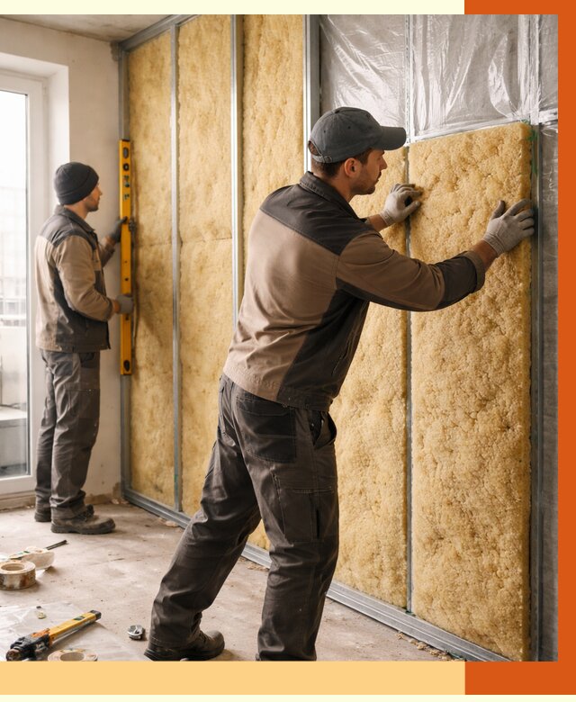 Утепление квартиры изнутри в Петергофе от 4551 руб. за м2 | Проф. работы ТепломастерПтф