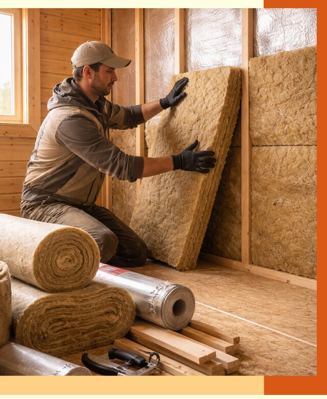 Утепление бани в Петергофе под ключ от 4707 руб./м2 — утеплить потолок, пол и стены | ТепломастерПтф