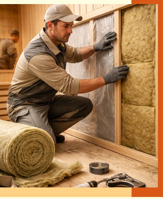 Утепление сауны изнутри в Петергофе от 6800 руб. за м2 | ППУ, под ключ — ТепломастерПтф