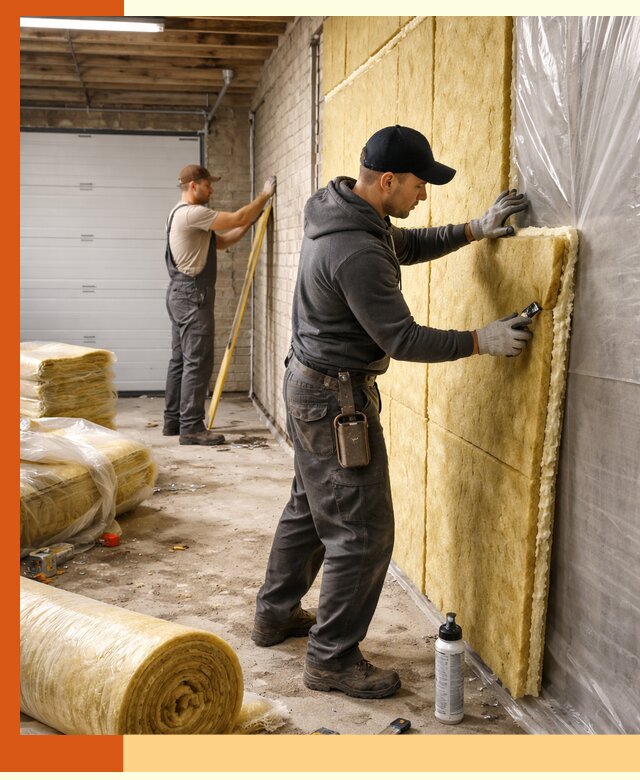 Утепление гаража под ключ в Петергофе — все виды теплоизоляции