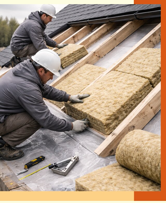 Утепление крыши в Петергофе от 1935 руб./м2 — комплексное утепление кровли | ТепломастерПтф