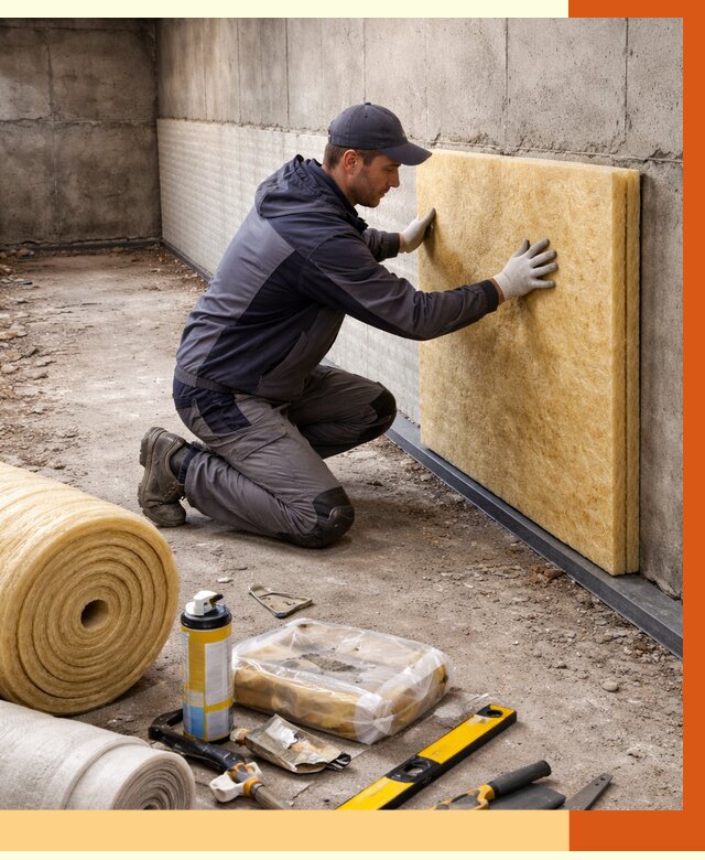 Утепление фундамента изнутри в Петергофе от 4394 руб./м2 — работы под ключ | ТепломастерПтф