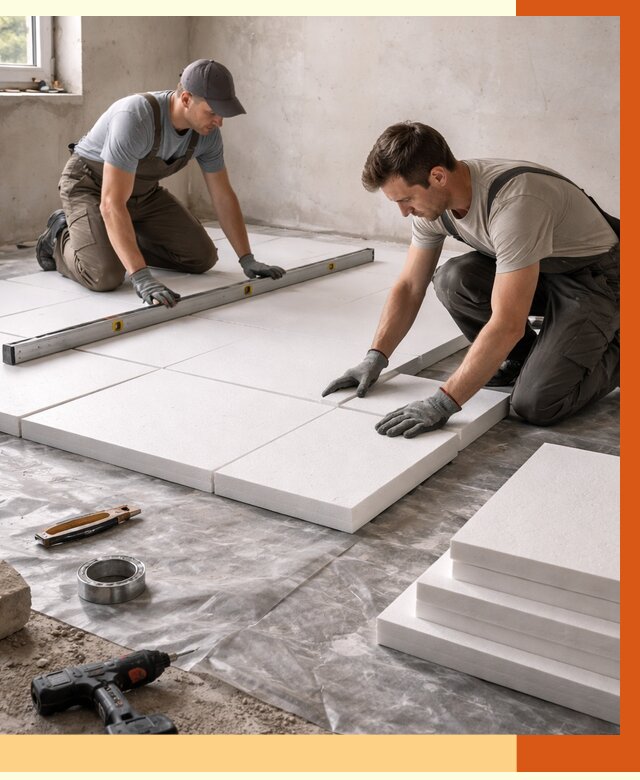 Утепление бетонного пола в Петергофе от 2615 руб/м2 — монтаж и цена | ТепломастерПтф