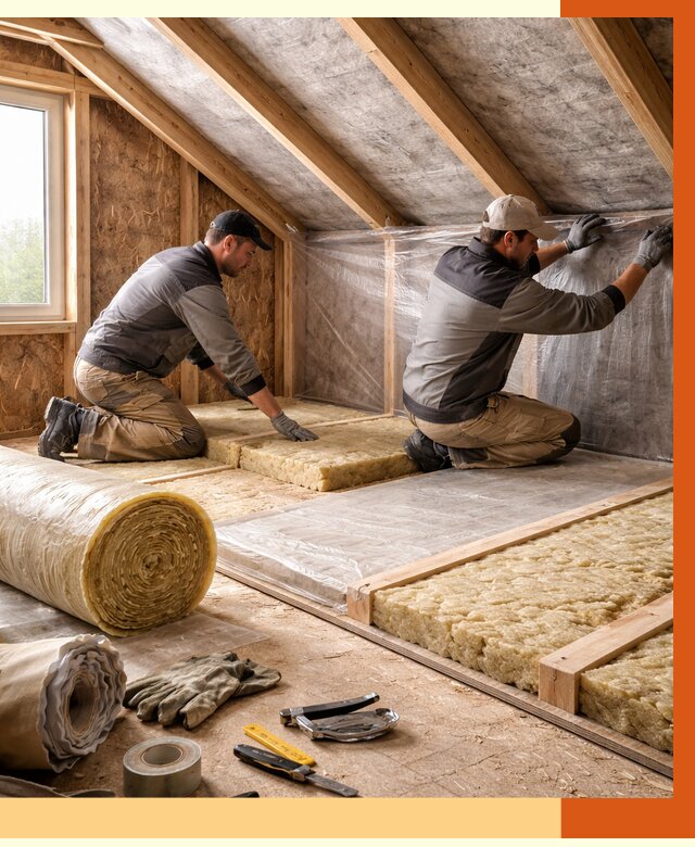 Утепление чердака в Петергофе от 7846 руб/м² — теплоизоляция и комплексное утепление под ключ | ТепломастерПтф