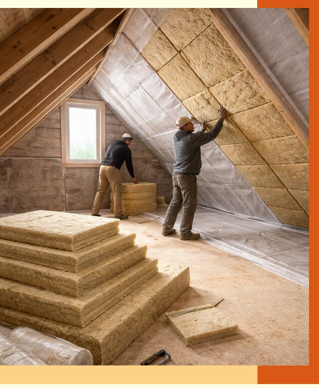 Утепление мансарды в Петергофе от 2615 руб/м2 — комплексно и под ключ | ТепломастерПтф