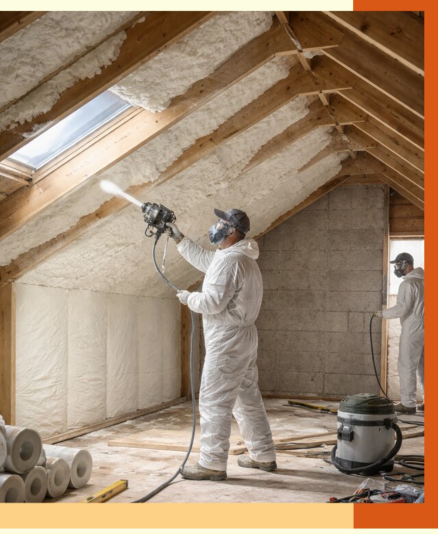 Утепление мансарды ППУ в Петергофе от 2877 руб./м² — заказать под ключ | ТепломастерПтф