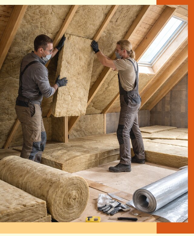 Утепление мансарды минватой в Петергофе от 4394 руб./м2 — монтаж и пароизоляция | ТепломастерПтф