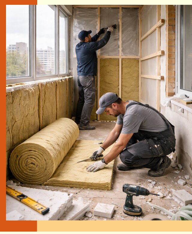 Утепление балкона под ключ в Петергофе качественно и быстро