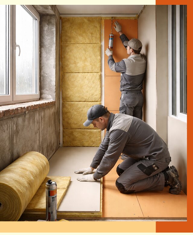 Утепление лоджии под ключ в Петергофе от 6800 руб/м2 — комплексное решение | ТепломастерПтф