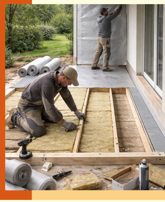 Утепление террасы в Петергофе — тепло и защита круглогодично