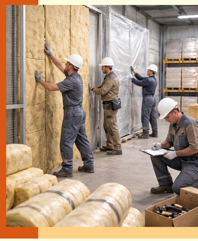 Утепление склада готовой продукции в Петергофе качественно и быстро