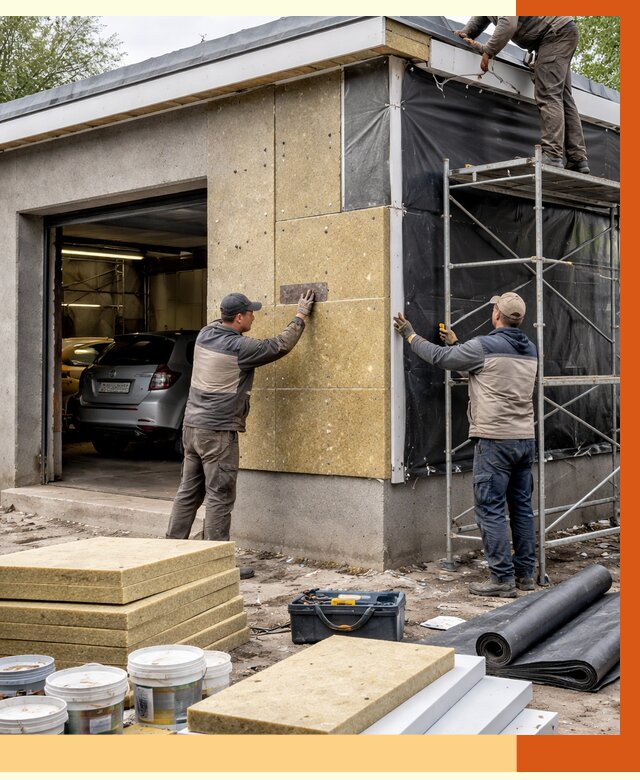 Утепление автосервиса в Петергофе ппу, пеноизоляция, от 15168 руб/м2 — ТепломастерПтф