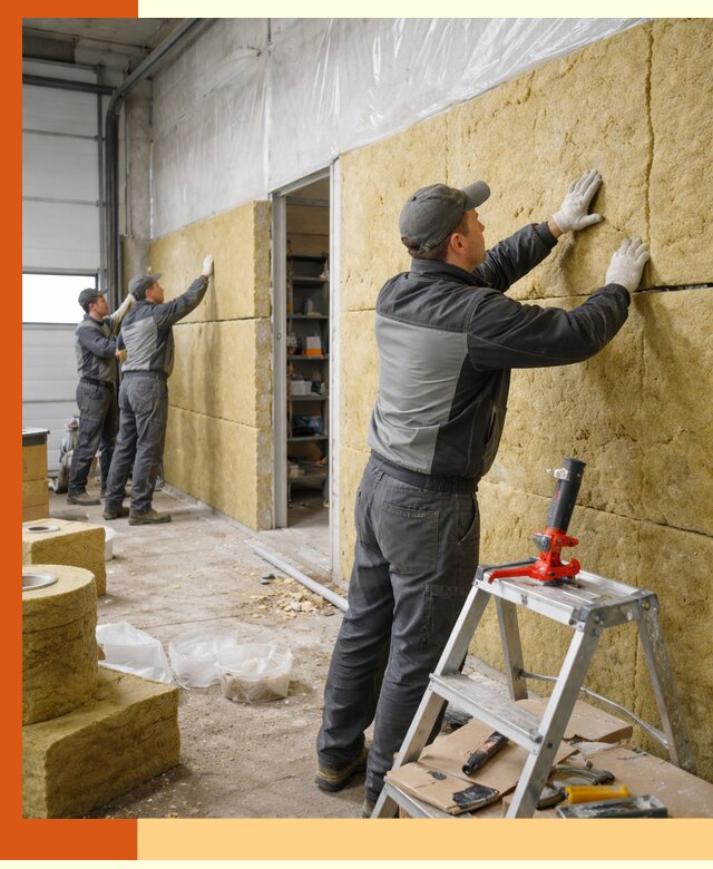 Утепление автосервиса и мастерских в Петергофе качественно и надёжно