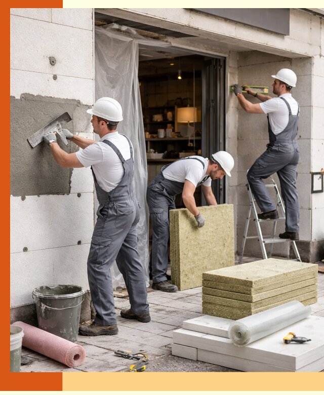 Утепление кафе в Петергофе: профессиональная теплоизоляция и монтаж