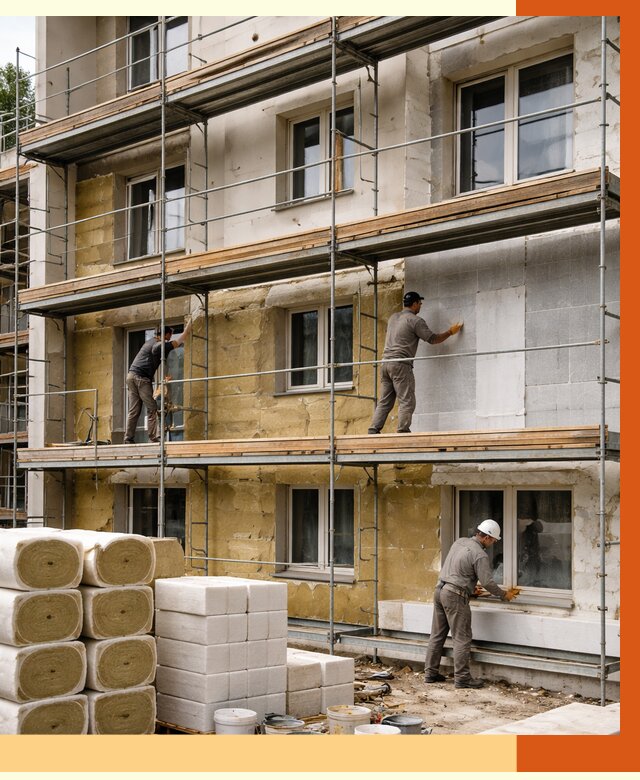 Утепление гостиницы в Петергофе от 7532 руб./м2 — комплексно, ППУ, под ключ | ТепломастерПтф