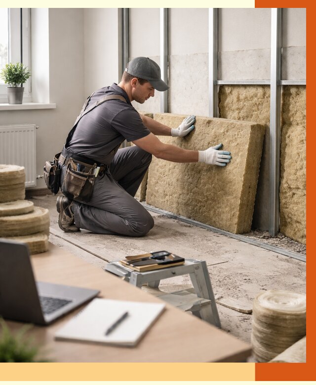 Утепление офиса в Петергофе от 4707 руб/м2 — комплексное утепление офиса под ключ | ТепломастерПтф