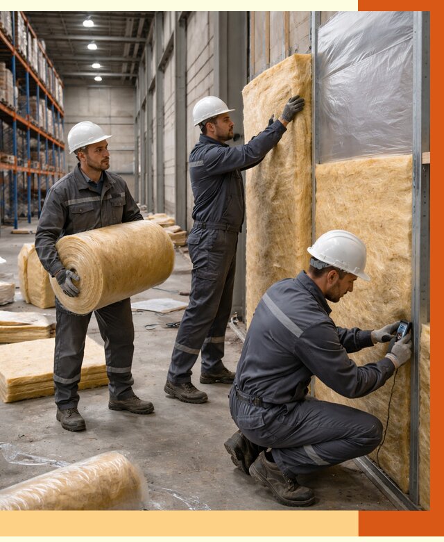 Утепление логистического центра в Петергофе от 4707 руб/м² под ключ | ТепломастерПтф