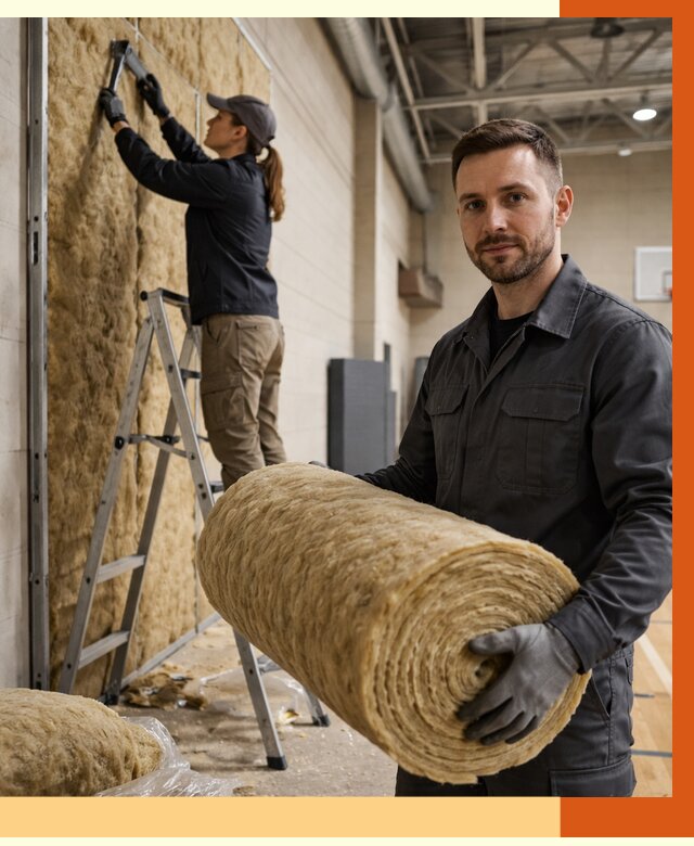 Утепление спортзала в Петергофе от 7846 руб/м2 — комплексное утепление под ключ | ТепломастерПтф