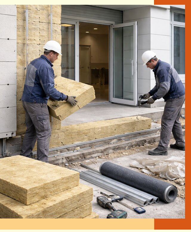 Утепление медицинского центра в Петергофе под ключ от 13076 руб./м² | ТепломастерПтф