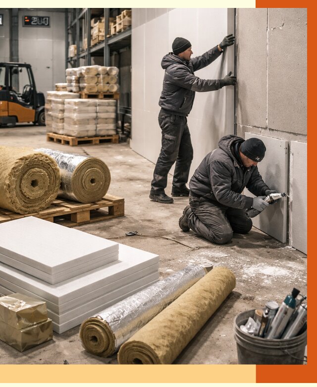 Утепление холодного склада в Петергофе от 8892 руб/м2 — комплексное под ключ | ТепломастерПтф