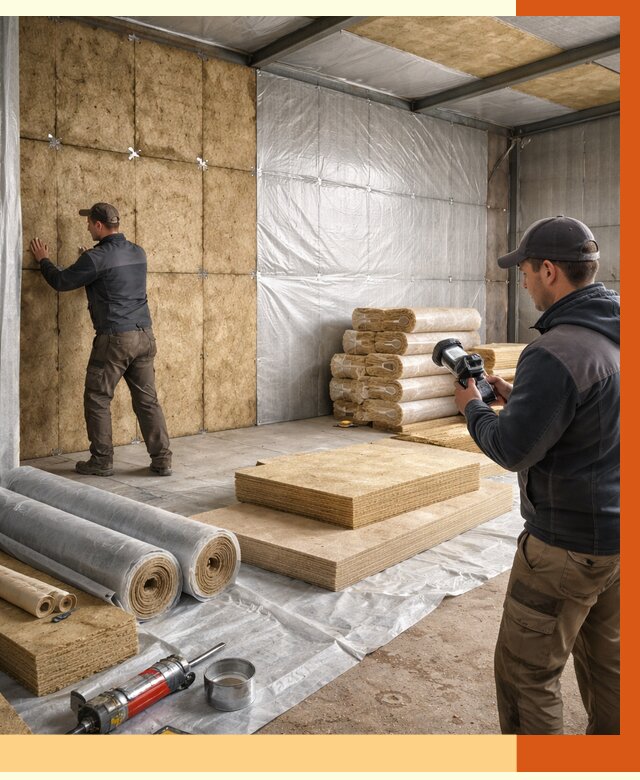 Утепление теплого склада в Петергофе под ключ от 12030 руб/м² | ТепломастерПтф