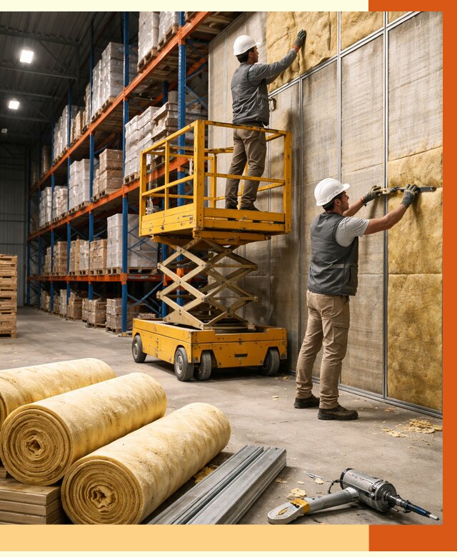 Утепление торгового склада в Петергофе от 3348 руб/м2 — комплексно и под ключ | ТепломастерПтф