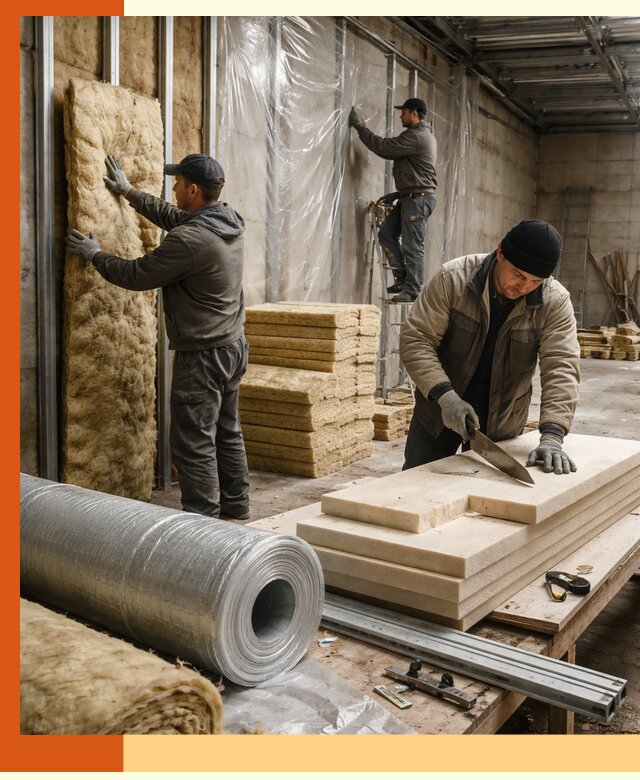 Утепление торгового склада в Петергофе с энергоэффективными решениями