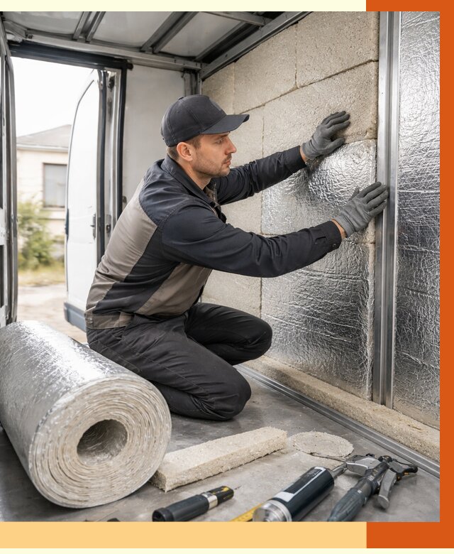 Утепление фургона рефрижератора в Петергофе от 13076 руб./м² под ключ | ТепломастерПтф