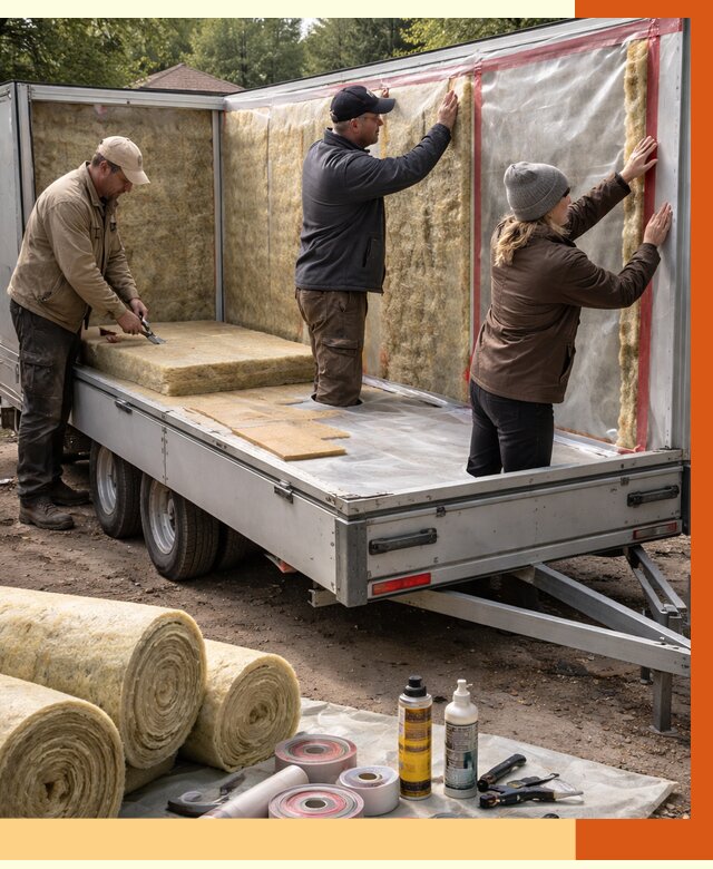 Утепление прицепа в Петергофе под ключ от 13076 руб. — комплекс от ТепломастерПтф