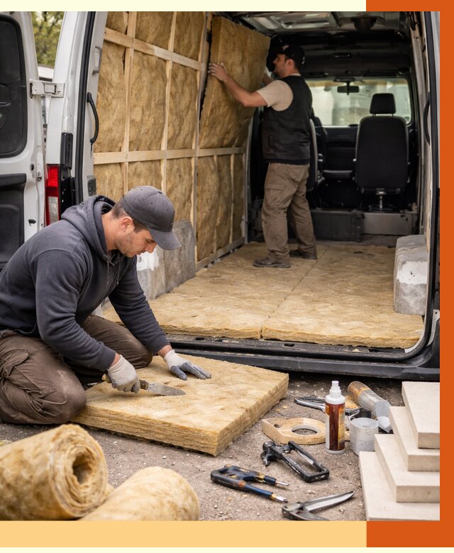 Утепление кемпера в Петергофе под ключ от 12553 руб. — профессионально | ТепломастерПтф