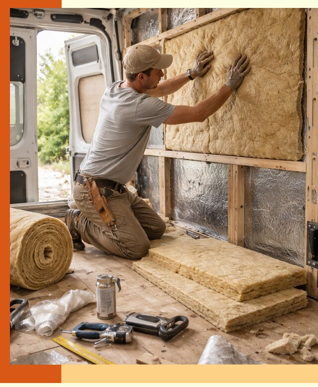 Утепление кемпера под ключ в Петергофе с гарантией качества