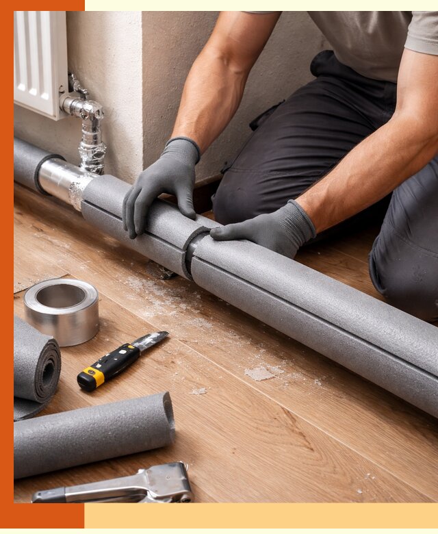 Утепление труб отопления в Петергофе: теплоизоляция и защита сети