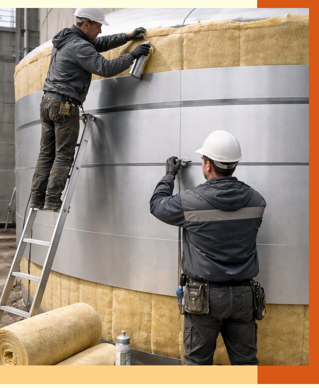 Утепление цистерны в Петергофе пенополиуретаном от 15168 руб. под ключ | ТепломастерПтф