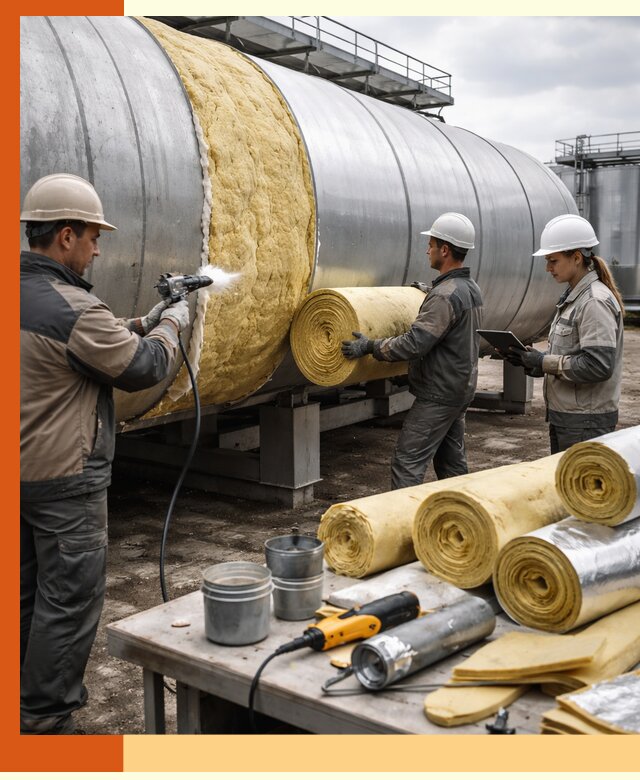 Утепление цистерны в Петергофе — утеплители и монтаж под ключ