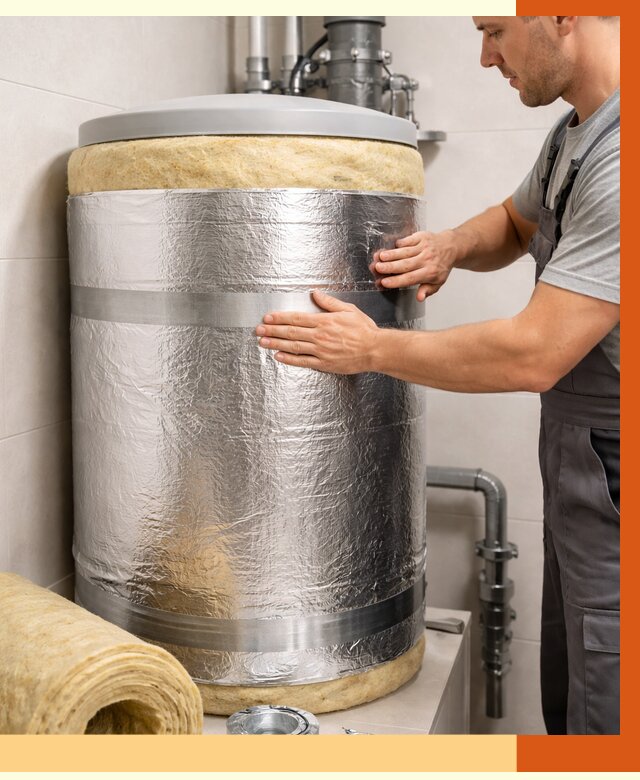 Утепление бойлера в Петергофе от 4707 руб. под ключ | Утепление ППУ | ТепломастерПтф