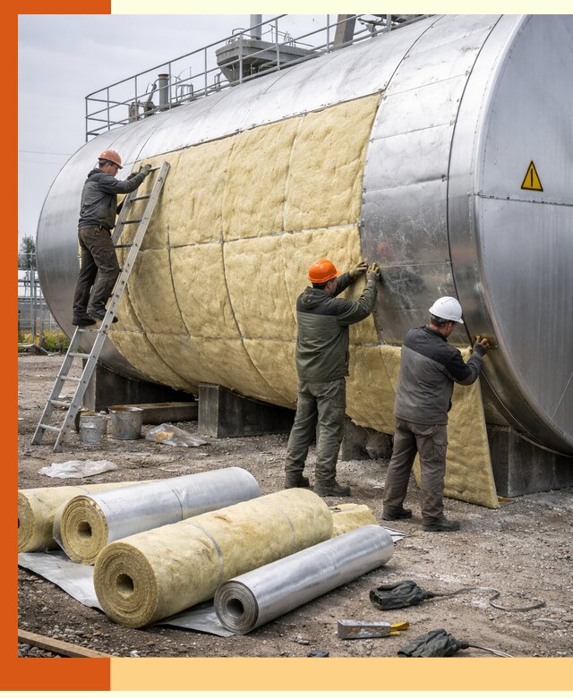 Утепление резервуаров с топливом в Петергофе надежно и экономично