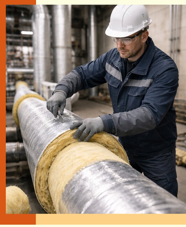 Утепление технологического оборудования и заводских установок в Петергофе