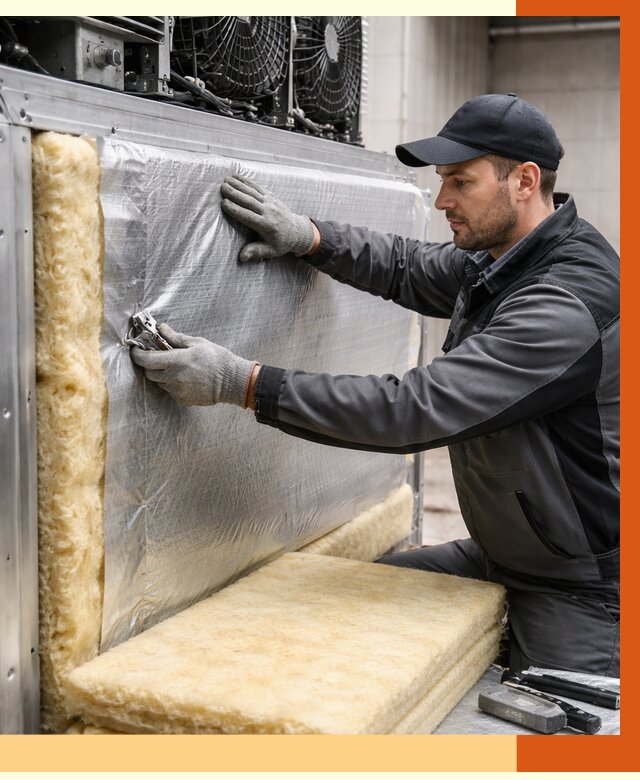 Утепление холодильного агрегата в Петергофе от 8892 руб. под ключ | ТепломастерПтф