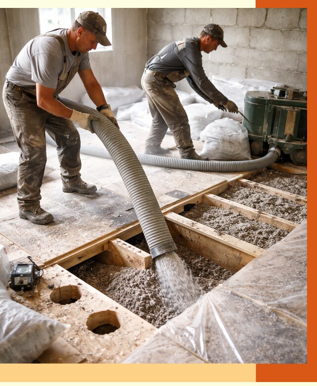 Заполнение пустот перекрытий в Петергофе от 4707 руб. под ключ | ТепломастерПтф