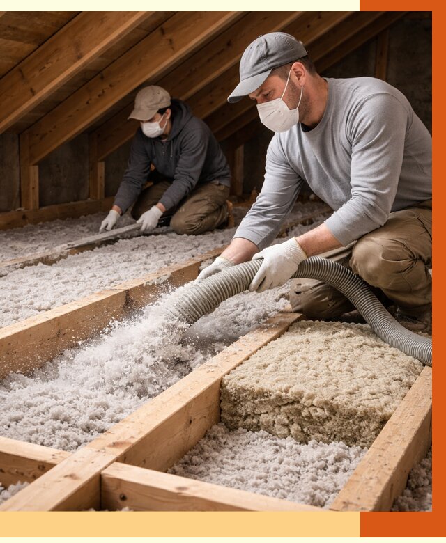 Заполнение полостей чердачного перекрытия в Петергофе от 4707 руб. | ТепломастерПтф