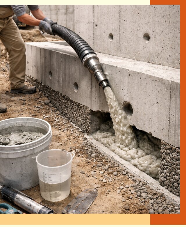 Заполнение полостей фундамента в Петергофе от 7113 руб. под ключ | ТепломастерПтф