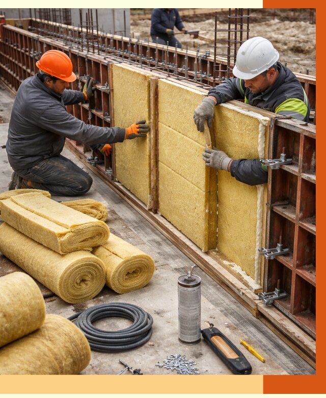 Теплоизоляция опалубки в Петергофе от 7532 руб. за м2 — услуги и монтаж | ТепломастерПтф