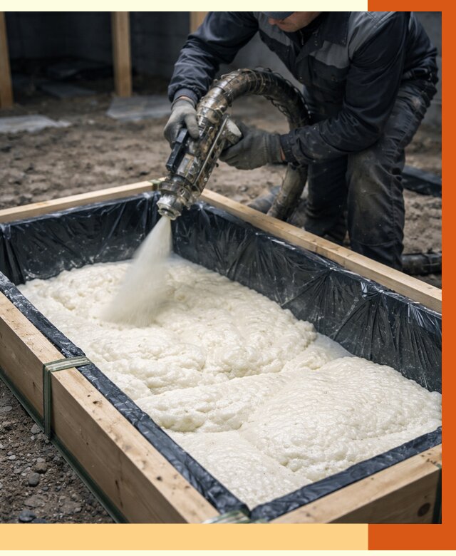 Заливка ППУ в формы в Петергофе от 2615 руб. — утепление форм под ключ | ТепломастерПтф